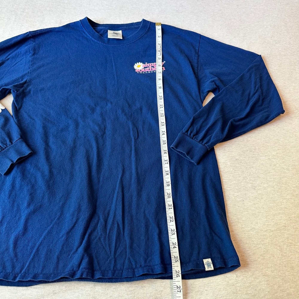 Simply Southern Save The Nature Navy Blue Long Sleeve Graphic Tee Medium - Picture 5 of 7